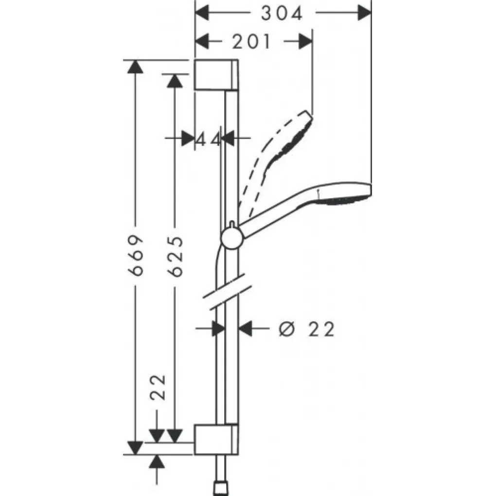 Душовий набір Hansgrohe Croma Select E (26585400)- Фото 2